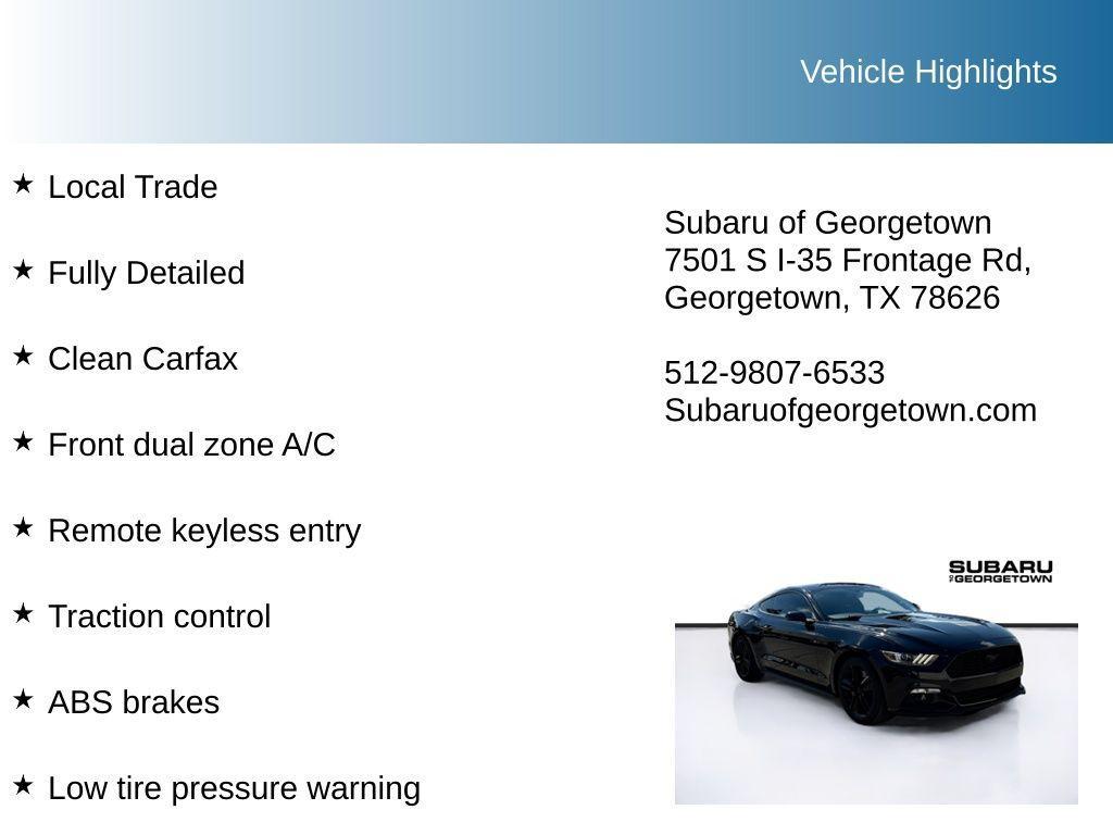 used 2016 Ford Mustang car, priced at $19,844