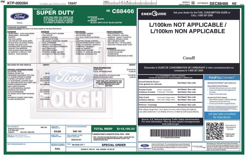 used 2025 Ford F-250 car, priced at $83,835