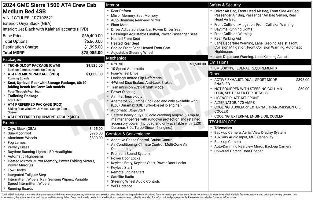 used 2024 GMC Sierra 1500 car, priced at $52,641