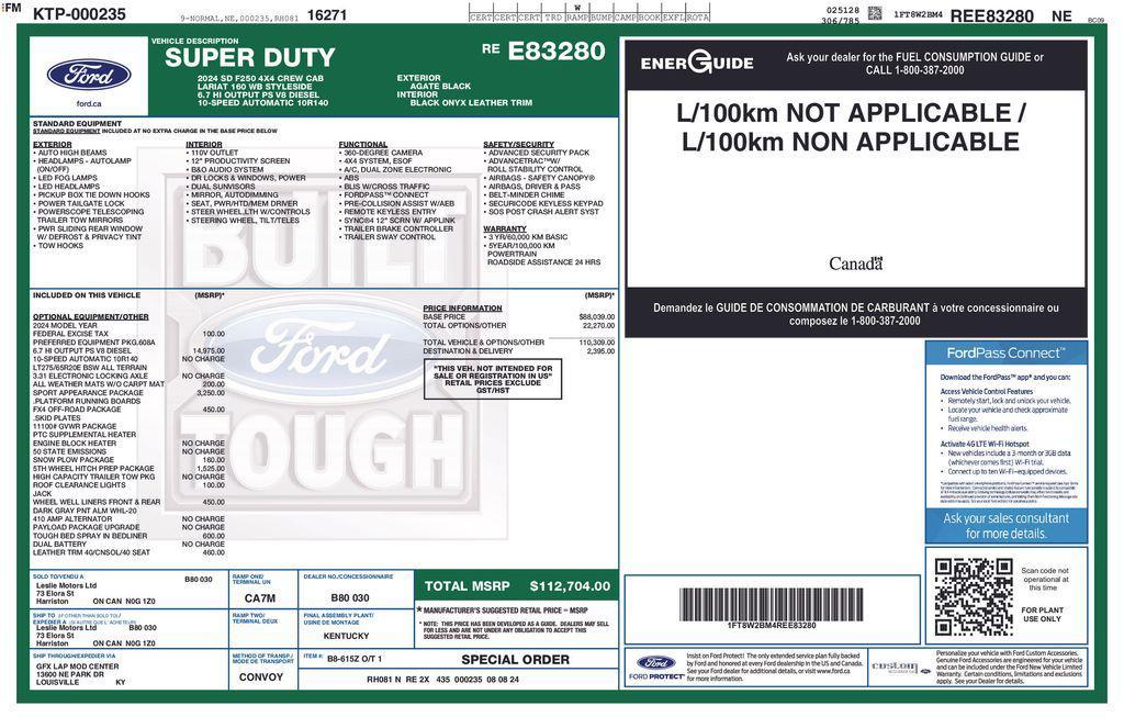 used 2024 Ford F-250 car, priced at $73,527