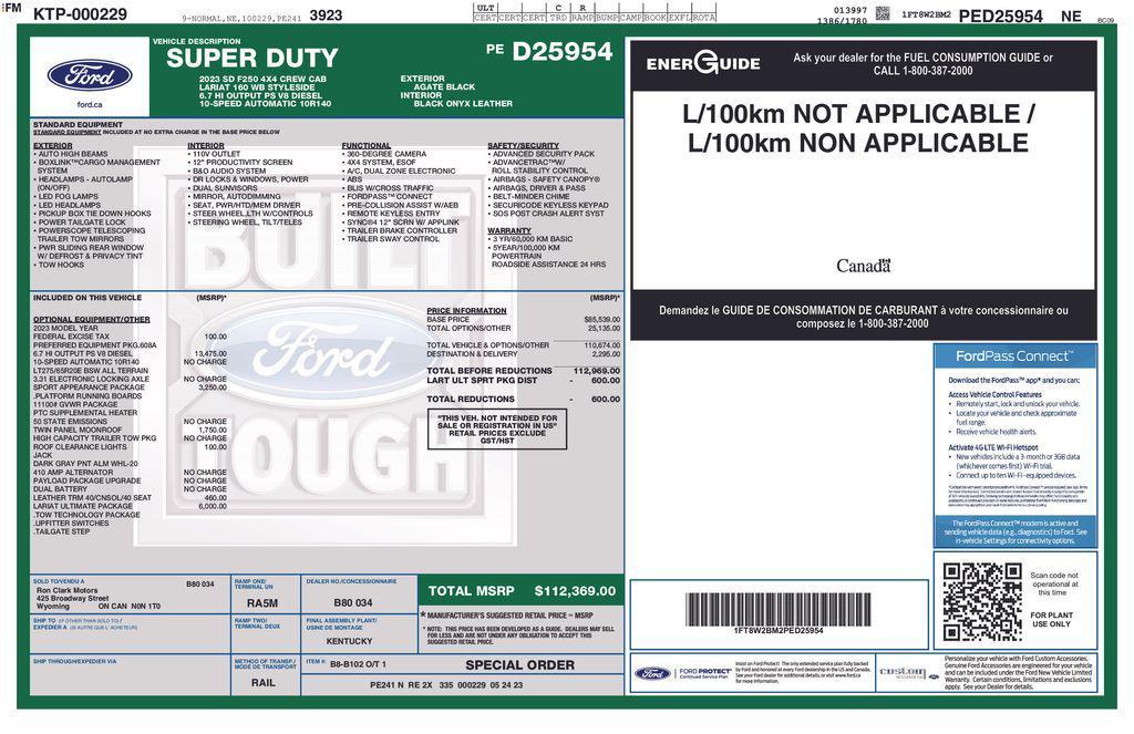 used 2023 Ford F-250 car, priced at $66,649