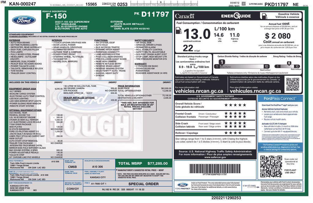 used 2023 Ford F-150 car, priced at $39,230