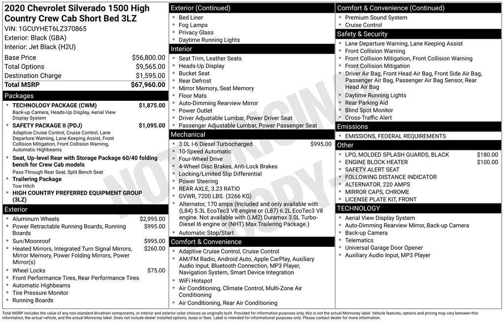 used 2020 Chevrolet Silverado 1500 car, priced at $35,162