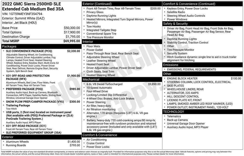 used 2022 GMC Sierra 2500 car, priced at $49,961