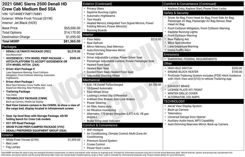 used 2021 GMC Sierra 2500 car, priced at $51,852