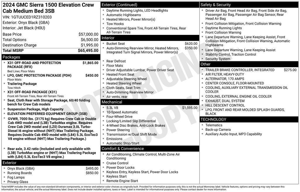 used 2024 GMC Sierra 1500 car, priced at $45,684