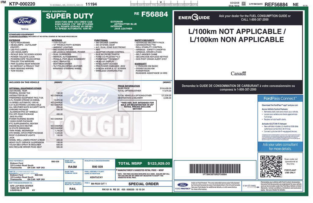 used 2024 Ford F-350 car, priced at $78,861