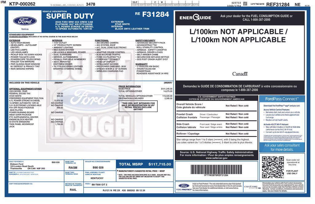 used 2024 Ford F-250 car, priced at $77,371