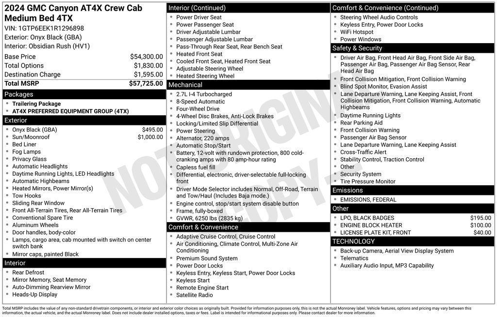 used 2024 GMC Canyon car, priced at $47,929