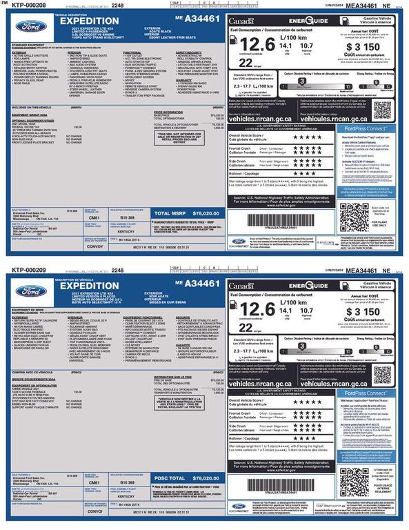 used 2021 Ford Expedition car, priced at $31,284