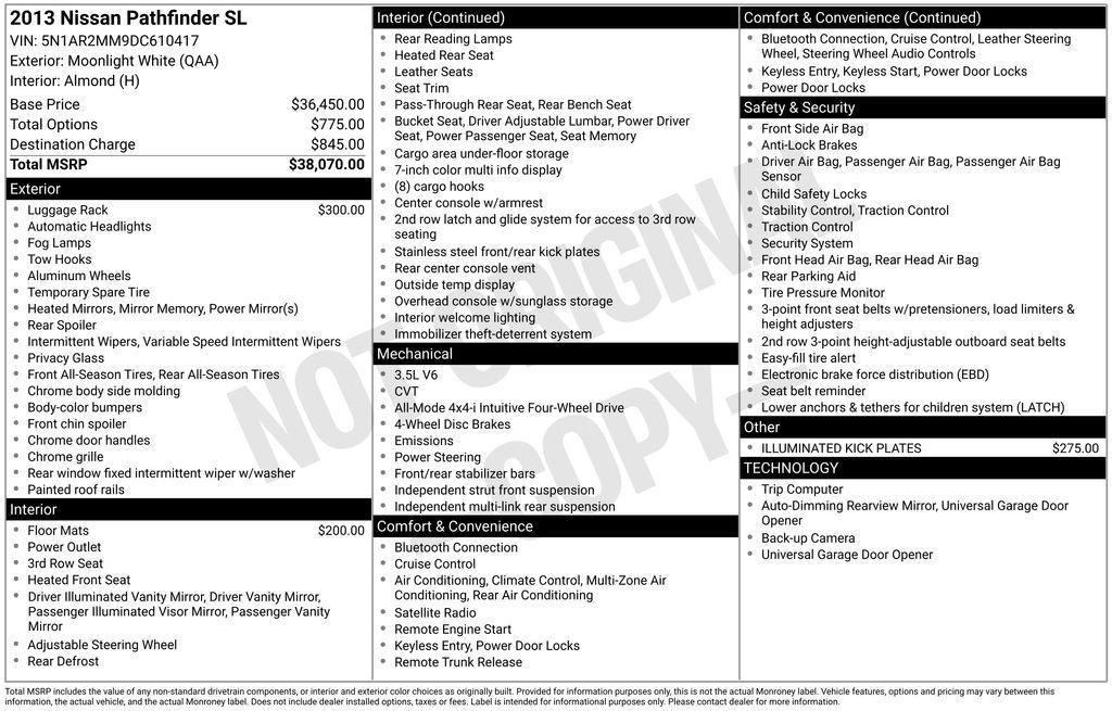 used 2013 Nissan Pathfinder car, priced at $5,382