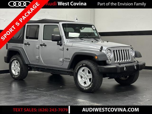 used 2018 Jeep Wrangler JK Unlimited car, priced at $23,600