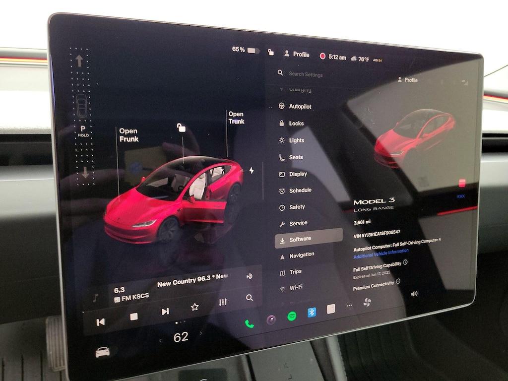used 2025 Tesla Model 3 car, priced at $39,998