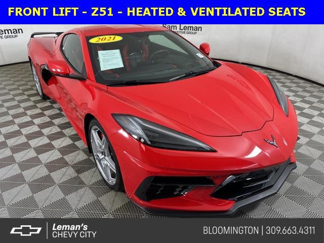 used 2021 Chevrolet Corvette car, priced at $58,490