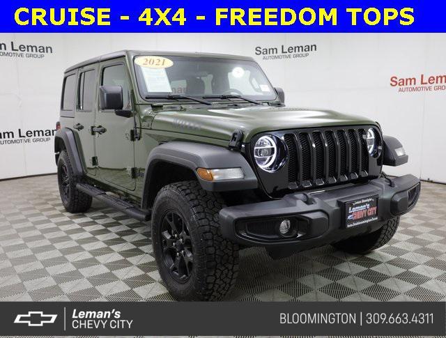 used 2021 Jeep Wrangler car, priced at $31,490