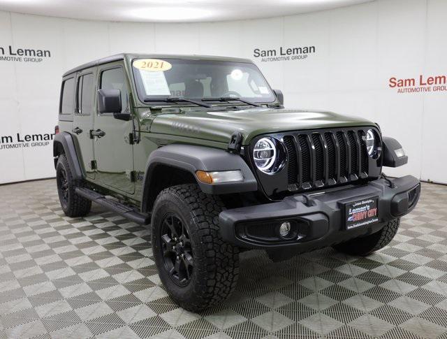 used 2021 Jeep Wrangler car, priced at $31,490