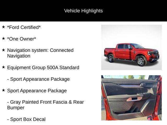 used 2024 Ford Ranger car, priced at $39,995