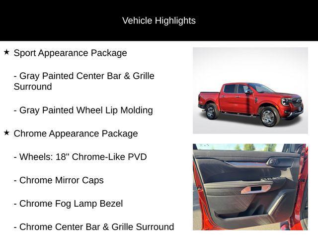 used 2024 Ford Ranger car, priced at $39,995