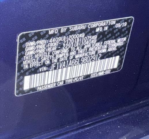 used 2020 Subaru WRX car, priced at $19,998