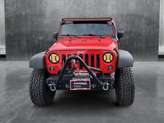 used 2015 Jeep Wrangler Unlimited car, priced at $17,798