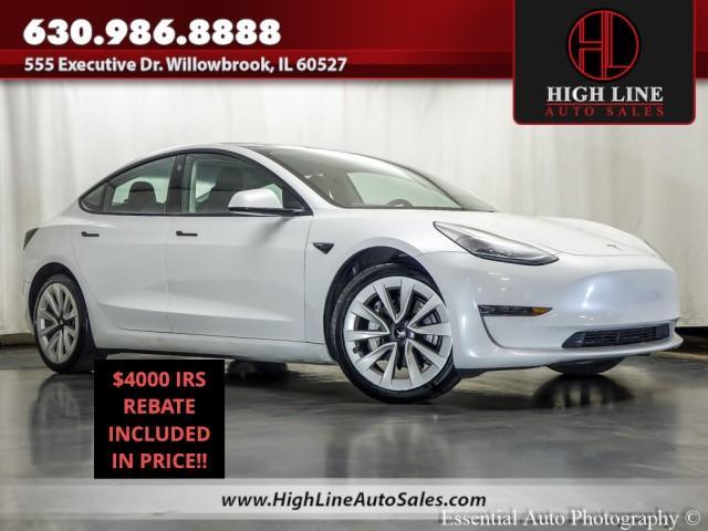 used 2022 Tesla Model 3 car, priced at $20,995