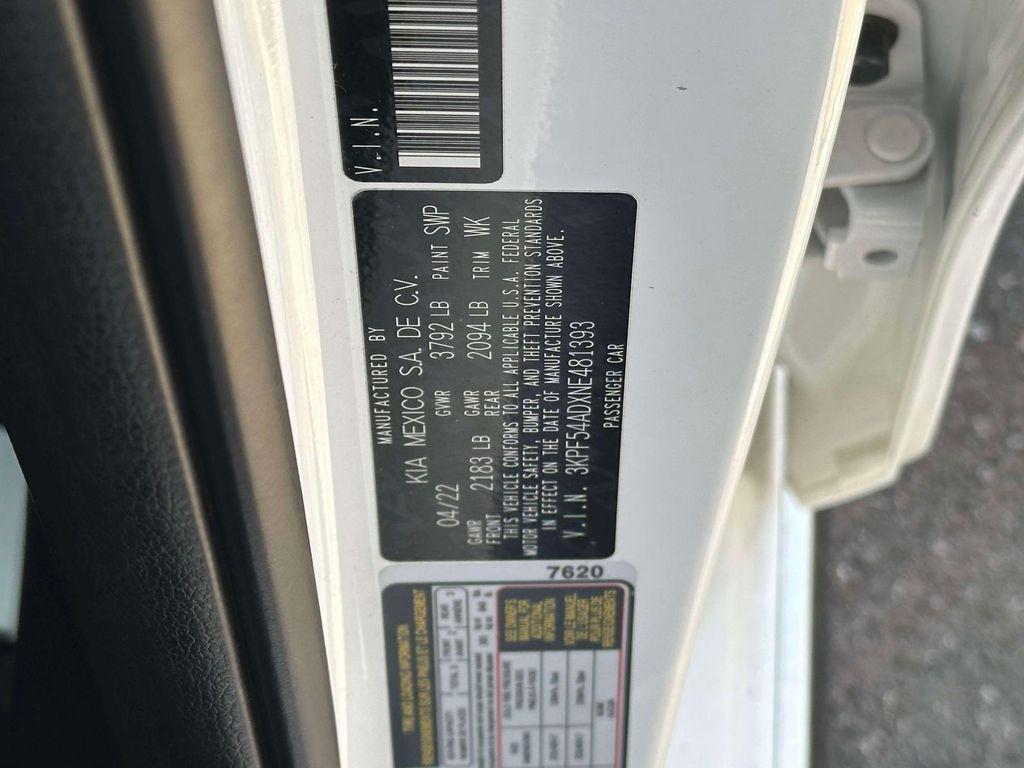 used 2022 Kia Forte car, priced at $20,130