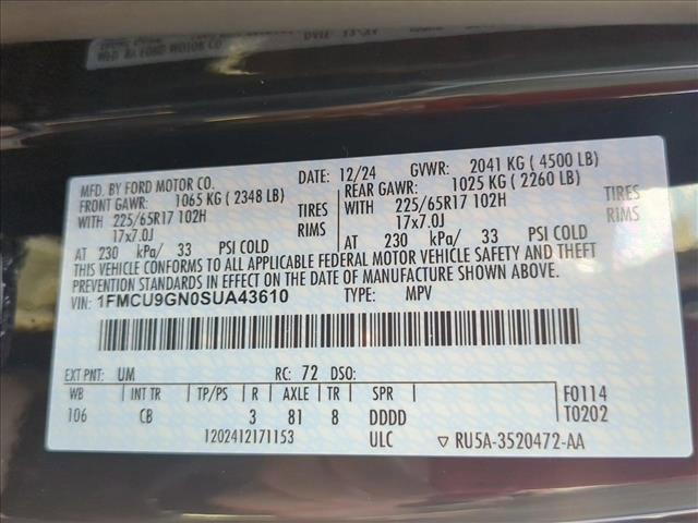 used 2025 Ford Escape car, priced at $25,580