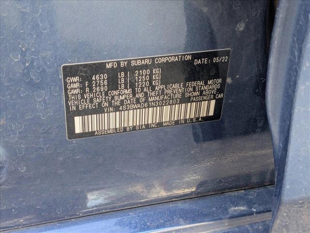 used 2022 Subaru Legacy car, priced at $20,000