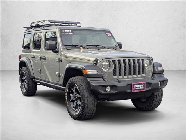 used 2018 Jeep Wrangler Unlimited car, priced at $21,000