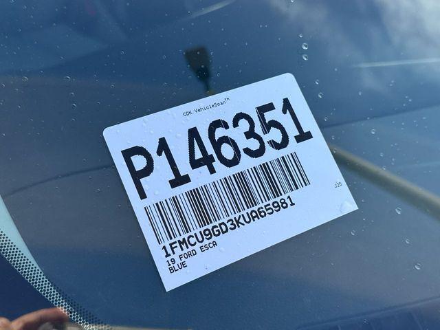 used 2019 Ford Escape car, priced at $19,000