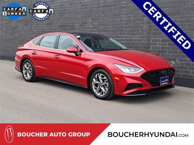 used 2021 Hyundai Sonata car, priced at $21,619