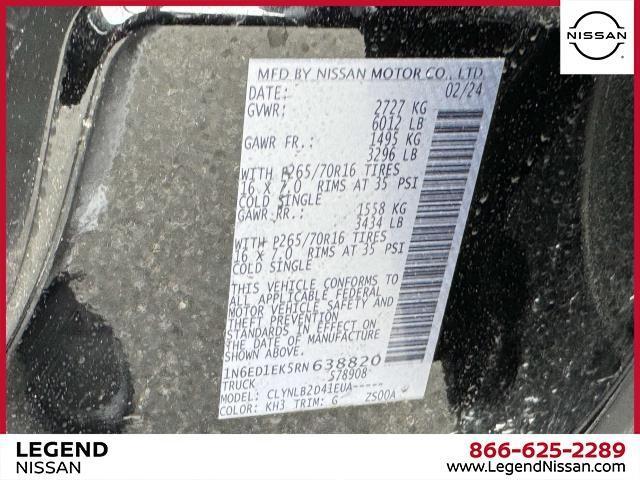 used 2024 Nissan Frontier car, priced at $32,350