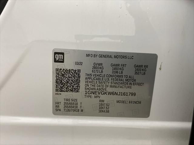 used 2022 Chevrolet Traverse car, priced at $32,300