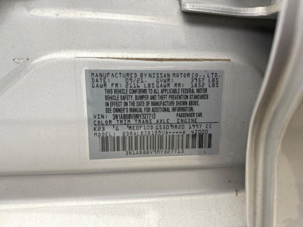 used 2021 Nissan Sentra car, priced at $16,300