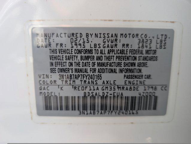 used 2015 Nissan Sentra car, priced at $6,306