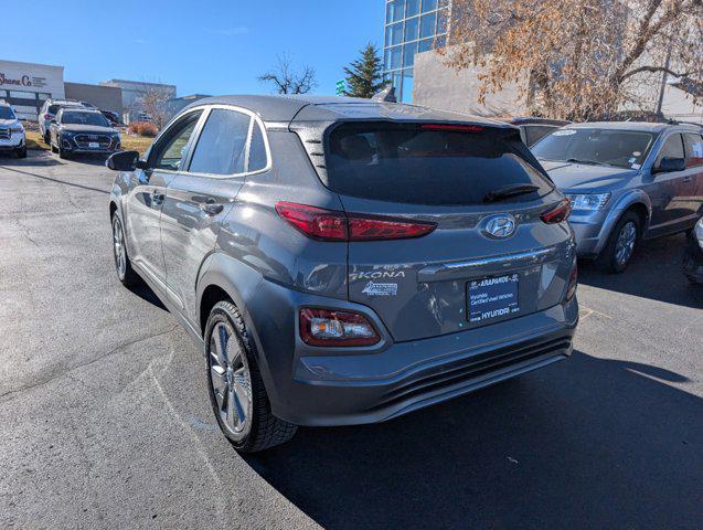 used 2021 Hyundai Kona EV car, priced at $20,270