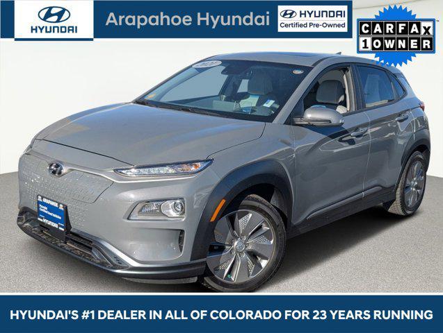 used 2021 Hyundai Kona EV car, priced at $20,270