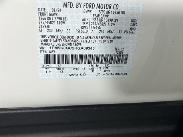 used 2024 Ford Explorer car, priced at $54,995