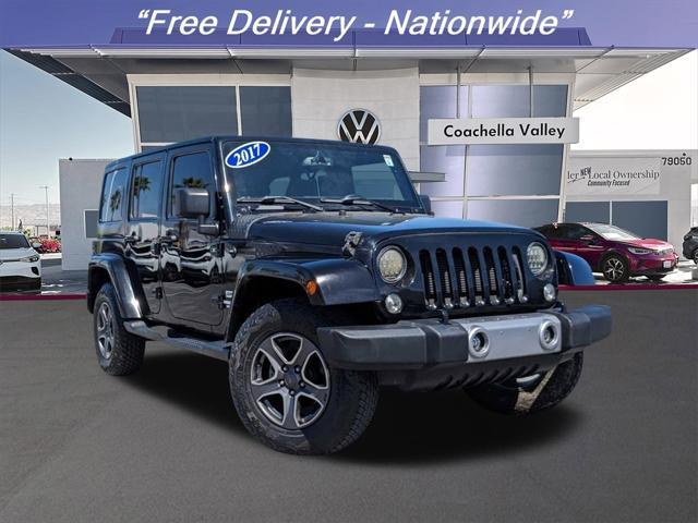used 2017 Jeep Wrangler Unlimited car, priced at $25,483