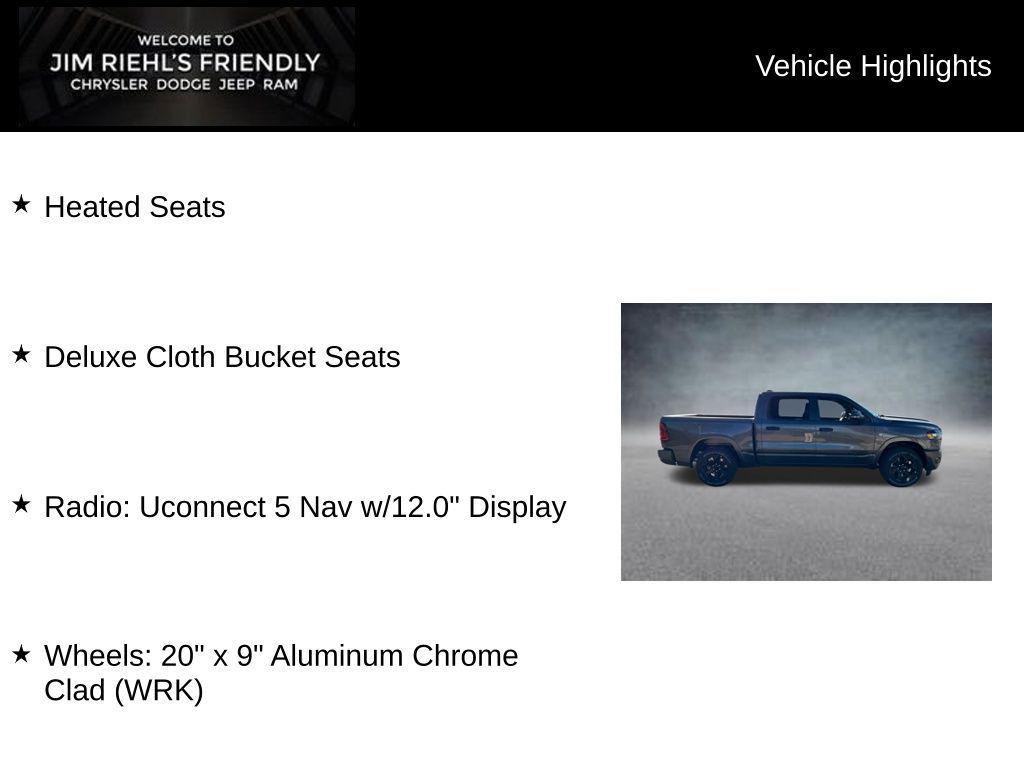 new 2026 Ram 1500 car, priced at $49,626