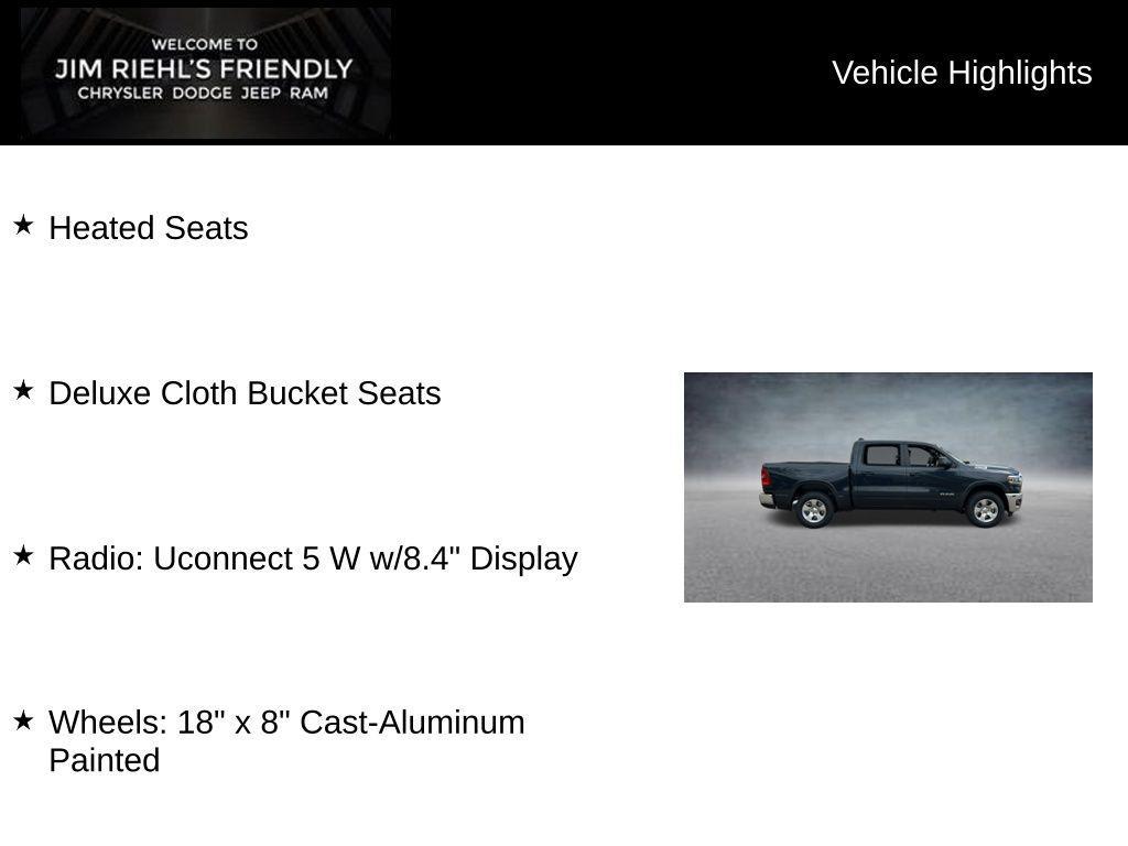 new 2025 Ram 1500 car, priced at $41,220
