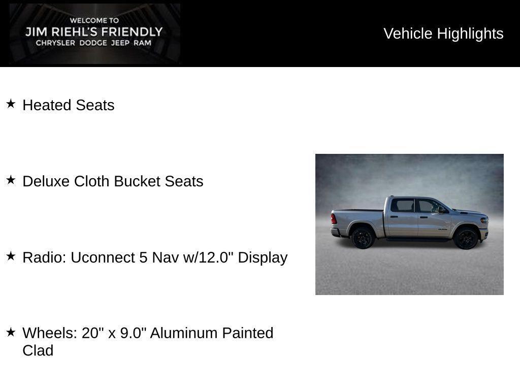 new 2025 Ram 1500 car, priced at $46,321