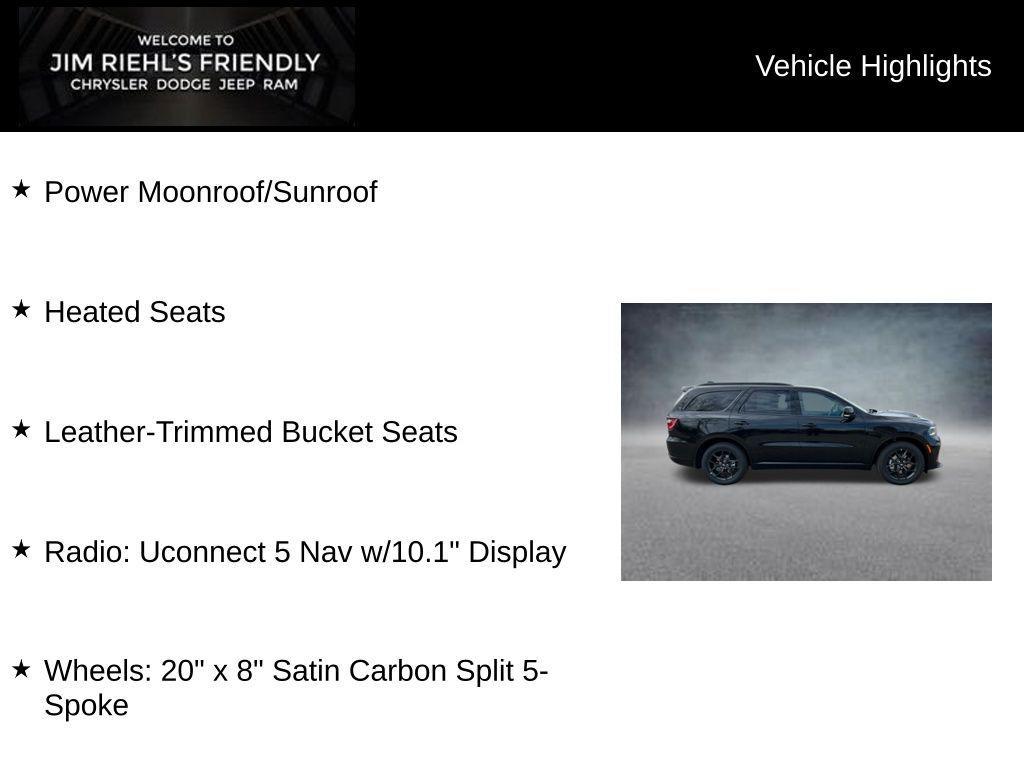 new 2026 Dodge Durango car, priced at $46,009