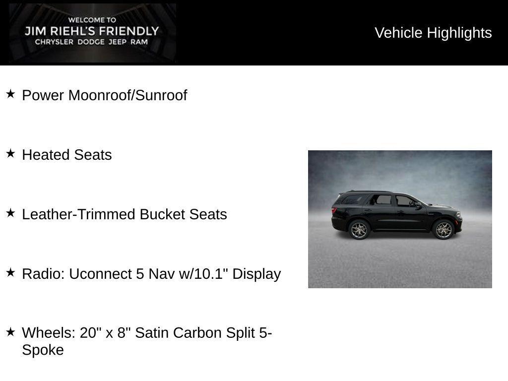 new 2026 Dodge Durango car, priced at $44,384