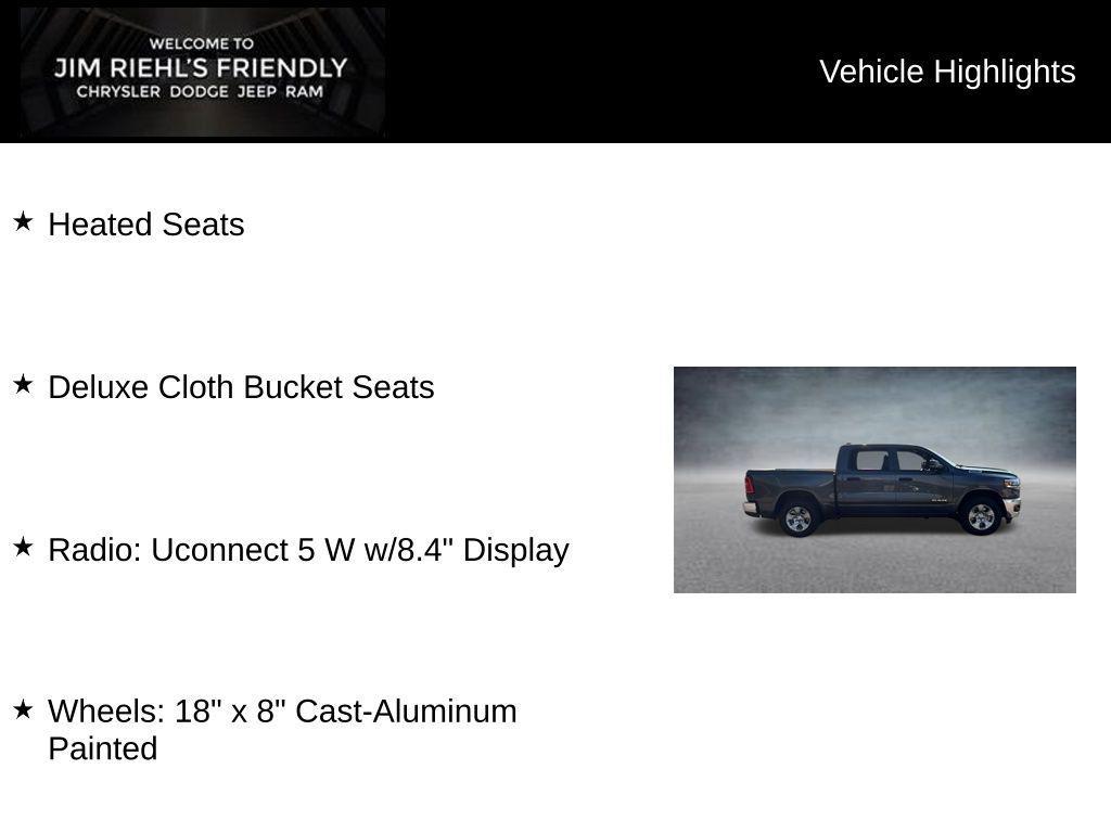 new 2025 Ram 1500 car, priced at $41,701
