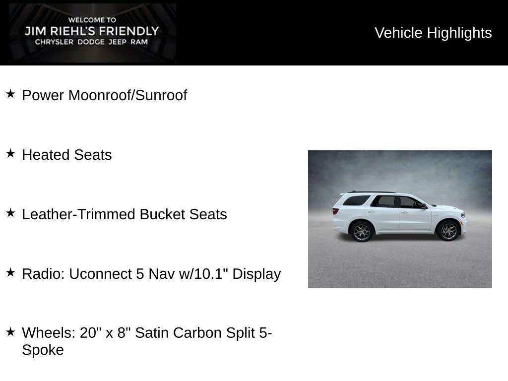 new 2026 Dodge Durango car, priced at $44,384