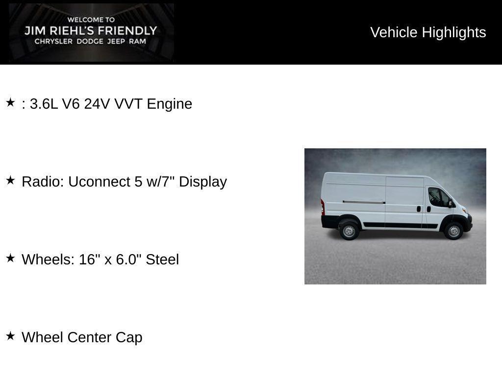 new 2026 Ram ProMaster 2500 car, priced at $49,929