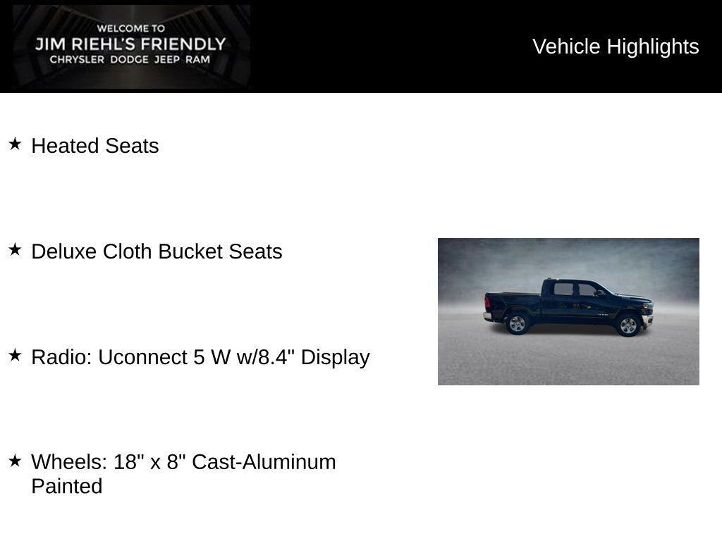new 2025 Ram 1500 car, priced at $41,220