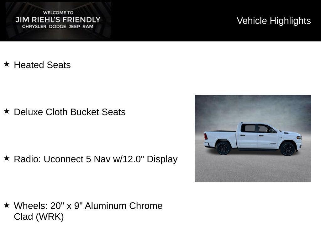 new 2026 Ram 1500 car, priced at $51,554