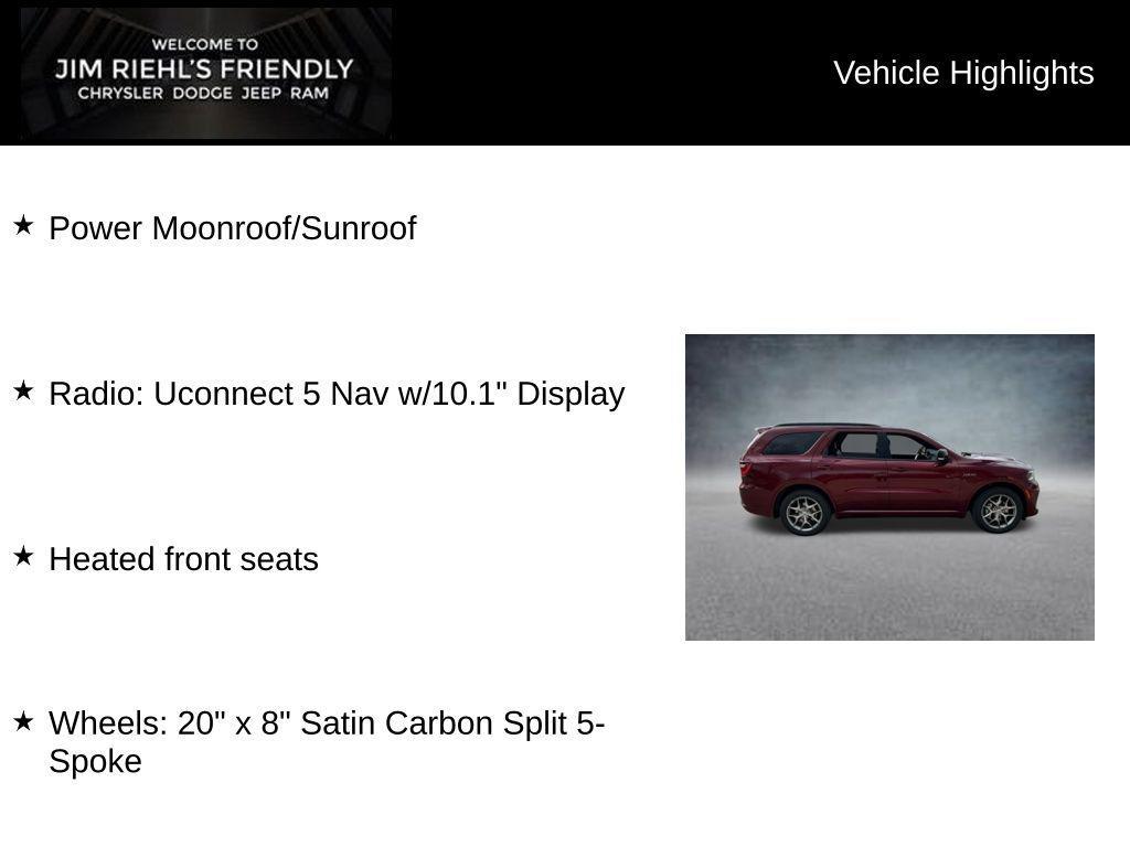 new 2026 Dodge Durango car, priced at $44,393